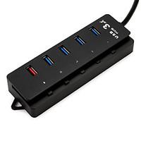 5 Ports USB 3.0 High Speed HUB Ultra Slim Simple black and white Quick charge