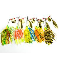 5 pcs Hengjia Metal Spinner Baits 16.3g Floating Fishing Lures