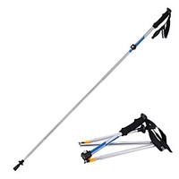 5 Nordic Walking Poles 1 pcs 135cm (53 Inches) Damping Foldable Light Weight Adjustable Fit Aluminum Alloy 7075Camping Hiking Traveling