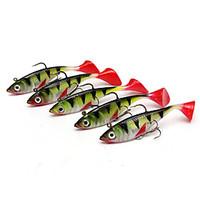 5 pcs Fishing Lures Shad Multicolored g/Ounce, 85 mm/3-5/16\