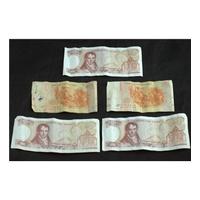 5 X Greek Drachma Bank Notes