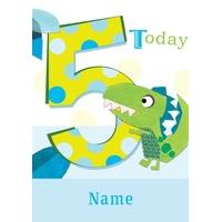 5 Dino | Birthday Card | BO1027