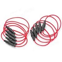 5 x 20mm fuse base holder red black 10 pcs