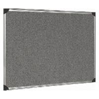 5 star noticeboard 900x600mm grey textilealumium