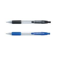 5 Star Ballpoint Pen Retractable Medium 1.0mm Tip 0.4mm Line (Black) - (Pack of 10 Pens)