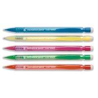 5 star disposable mechanical pencil retractable with 3 x 07mm lead ass ...