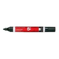 5 Star Flipchart Marker Pen Water-based Line Width 2.0mm (Black) Pack of 12 Markers
