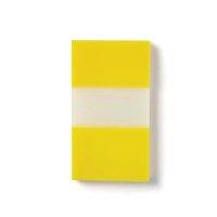 5 Star Office Standard Index Flags 50 Sheets per Pad 25x45mm Yellow [Pack 5]