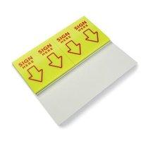 5 Star Office Index Flag Sign Here Yellow [Pack 5]