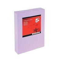 5 Star Office Coloured Copier Paper Multifunctional Ream-Wrapped 80gsm A4 Medium Violet [500 Sheets]