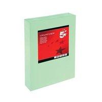 5 Star Office Coloured Copier Paper Multifunctional Ream-Wrapped 80gsm A4 Medium Green [500 Sheets]