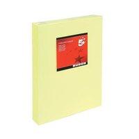 5 Star Office Coloured Copier Paper Multifunctional Ream-Wrapped 80gsm A3 Light Yellow [500 Sheets]
