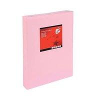 5 Star Office Coloured Copier Paper Multifunctional Ream-Wrapped 80gsm A3 Light Pink [500 Sheets]
