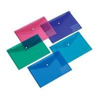 5 star office document wallet a5 assorted pack 5