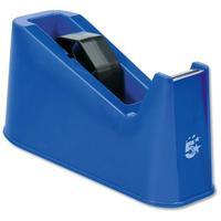 5 Star Office Tape Dispenser Desktop Weighted Non-slip Roll Capacity 25mm Width 66m Length Blue