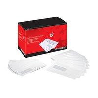 5 Star Mail Machine Envelopes Window Gummed 80gsm C5 White [Pack 500]