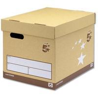 5 Star Elite Superstrong Archive Storage Box Foolscap Sand [Pack 10]