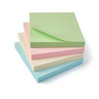 5 Star Eco Repositionable Notes 76x76mm Pastel [Pack 12]