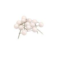 5 Star (5mm) Map Pins Head (White) Pack of 100