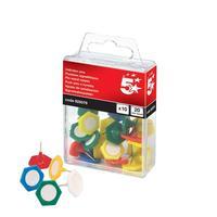 5 Star (20mm) Indicator Pins Head Assorted Pack of 10