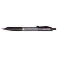 5 Star Grip Ball Pen Retractable Medium 1.0mm Tip 0.7mm Line (Black) Pack of 12