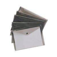 5 Star (A4) Envelope Wallet Polypropylene (Translucent Smoke) Pack of 5