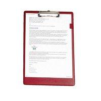 5 Star Standard Clipboard with PVC Cover Foolscap (Red)