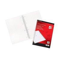 5 Star Notebook Wirebound 70gsm Ruled and Margin Perforated 100 Pages A4 [Pack 10]