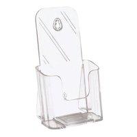 5 Star Office Literature Holder Angled 1/3 A4 Clear