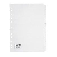 5 Star Subject Dividers Multipunched Manilla Card 10-Part A4 White