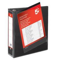 5 star presentation ring binder pvc 4 d ring 50mm size a4 black pack 1 ...