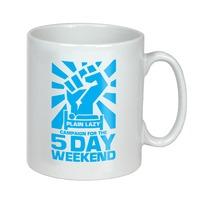 5 DAY WEEKEND PLAIN LAZY MUG  MALIBU BLUE