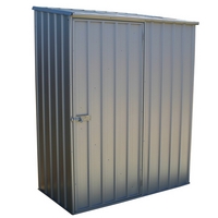 5 x 2 7 waltons space saver titanium easy build metal garden shed