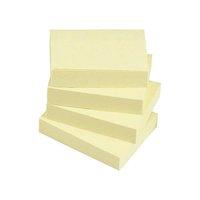 5 Star Re-Move Notes Repositionable Pad of 100 Sheets 38x51mm Yellow [Pack of 12]