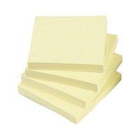 5 Star Re-Move Notes Repositionable Pad of 100 Sheets 76x76mm Yellow [Pack of 12]