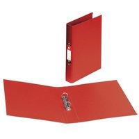 5 Star Ring Binder PVC 2 O-Ring Size 25mm A4 Red [Pack 10]