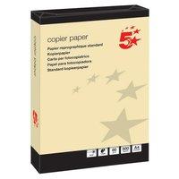 5 Star Coloured Copier Paper Multifunctional Ream-Wrapped 80gsm A4 Yellow [500 Sheets]