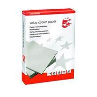 5 Star Office Value Copier Paper Multifunctional Ream-Wrapped A4 White [500 Sheets]
