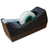 5 Star Office Tape Dispenser Desktop Roll Capacity 19mm Width 33m Length Black