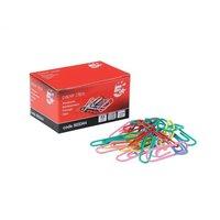 5 Star (33mm) Paperclips Metal Large (Assorted Colours) 10 Packs 100