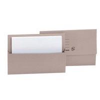 5 star document wallet half flap foolscap buff pack of 50
