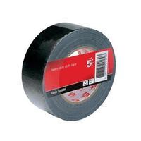 5 Star Office Cloth Tape Roll 50mmx50m Black