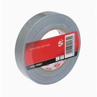 5 Star Office Cloth Tape Roll 25mmx50m Silver