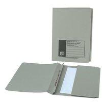 5 star foolscap flat file with pocket recycled manilla 285gsm green pa ...
