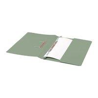 5 star foolscap transfer spring file with pocket 285gsm green pack of  ...