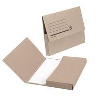 5 Star Document Wallet Half Flap Foolscap 285gms (Buff) Pack of 50