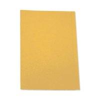 5 Star (A4) Square Cut Folder Recycled Pre-punched 250gsm (Yellow) Pack of 100