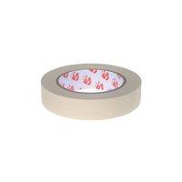 5 Star (25mm x 50m) Masking Tape Crepe Paper Rubber-based Adhesive 4hrs Application Pack of 6
