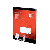 5 star addressing labels laser 2 per sheet 1996x1435mm white 200 label ...