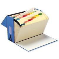 5 Star Office Expanding Box File 20 Pockets A-Z Foolscap W374xD134xH253mm Blue